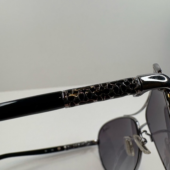 COACH ALLEGRA (S567) GUNMETAL SUNGLASSES 61•16•120 Coach Sunglasses - Picture 6 of 16